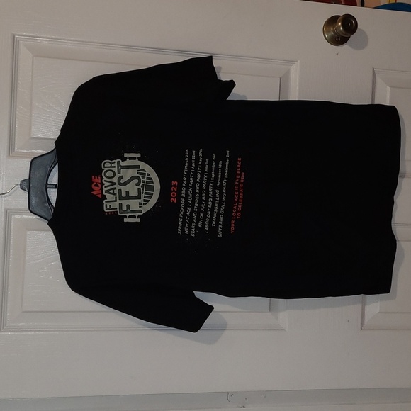 Authentic-Brand Mens Ace Flavor Fest Black Red Gray Short Sleeve Tshirt Medium - Picture 2 of 10